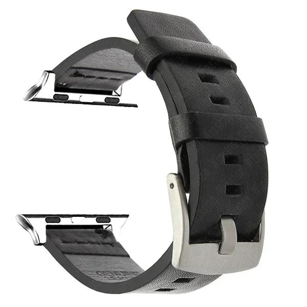 Leather Strap for Apple Watch Ultra 2 Band 49mm 9 8 7 45mm 41mm High Quality Strap for IWatch Series 6 SE 5 4 44mm 40mm Correa