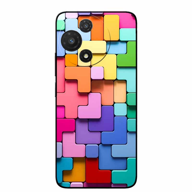 For TCL 60R 5G Case T519H Fashion Protective Silicone Back Cover Cases For TCL 60 R Animal Black Phone Funda TCL 60R T519H Coque