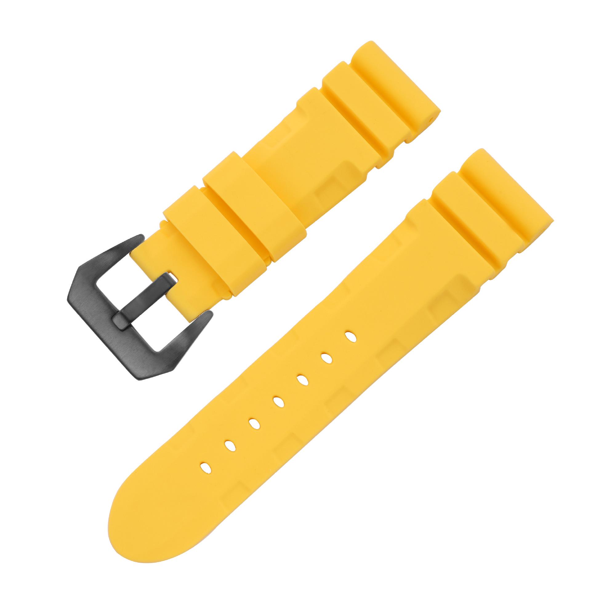 

Мужские часы Panerai силиконовый ремешок: Мягкий резиновый сменный ремешок Berny шириной 22 мм, 24 мм или 26 мм. 26mm