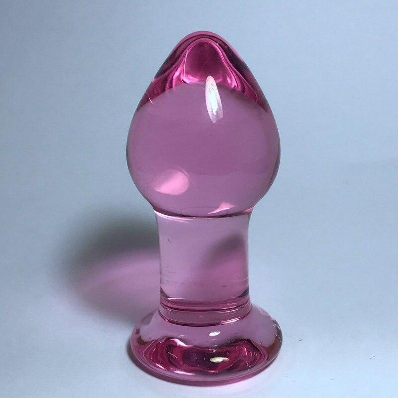 Large Pyrex Glass Butt Plugs Crystal Anal Beads Artificial Dick Adult Sex Toys Anal But Plug
