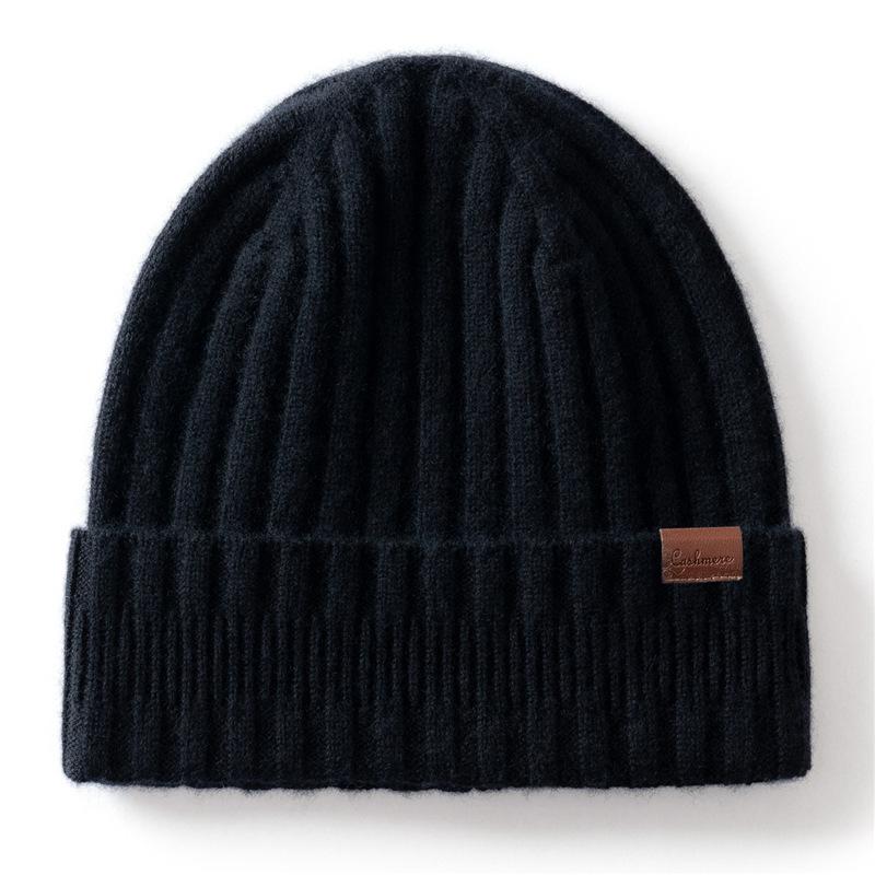 Cashmere hat men and women outdoor cycling skiing windproof wool hat autumn and winter knitted warm hat