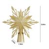 LED Christmas Tree Top Golden Snowflake Projection Light, Christmas Decorations, US