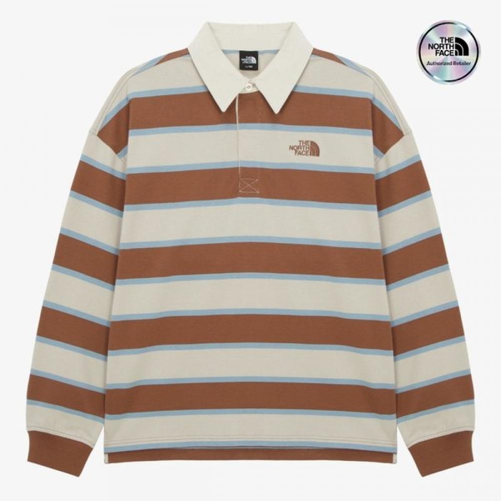 

The North Face Men S eaSy On Stripe Polo Shirt Camel Nt7tr57c CAMEL/100