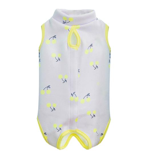 Yousheng Pet Surgery Recovery Suit Cute Pattern Prevent Bite/Lick Milk Fiber Fabric Thicken Pet Dog Cat Neutering Suit for Home