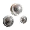 Set of 3 Disco Ball Half Sphere Wall Decoration Mirror Tile Party Backdrop Accent with Adhesive Pad for Room Styling