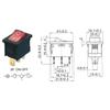 5/20Pcs KCD1 Ship-shape Power Switch ON OFF 10A 125V 6A 250V 2Pin/3Pin/4Pin Rocker Switch Switches 15*21mm