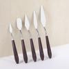 Wood Handle Plastic Palette Knife for Oil and Gouache Painting