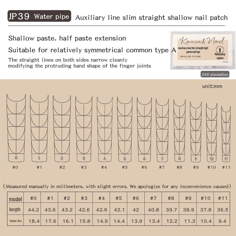 Crescent Seamless Nail Tip: Ultra-Thin, Trapezoid Extension, No-File Needed