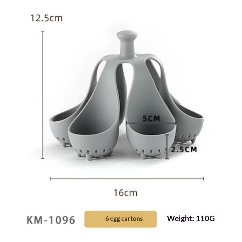 Silicone Egg Cooker High-Temperature Resistant Silicone Steaming Eggs Boiler For Home Quick Breakfast Prep Kitchen Tools