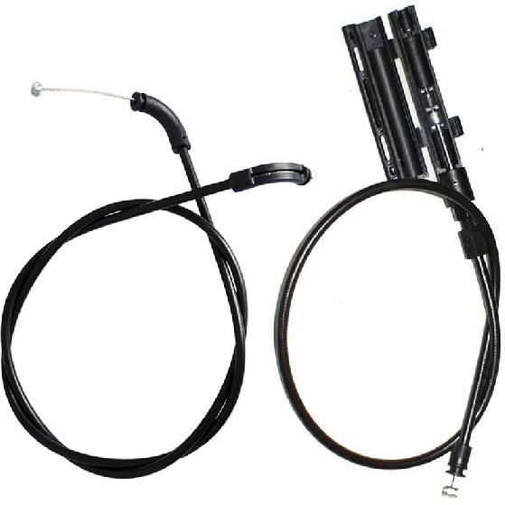 3 Pcs Center + Rear + Front Hood Release Bowden Cable Kit for BMW 7er E65 E66