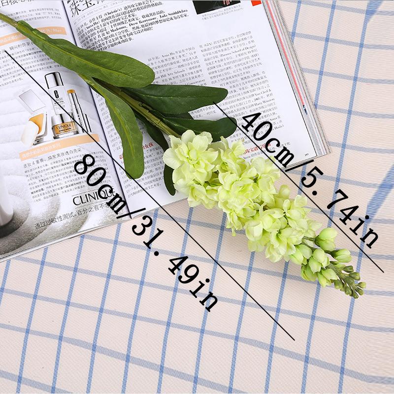 Artificial Hyacinth Green Leaves Violet Fake Silk Artificial Flowers Mariage Birthday Party Bridal Floral Home Decoration
