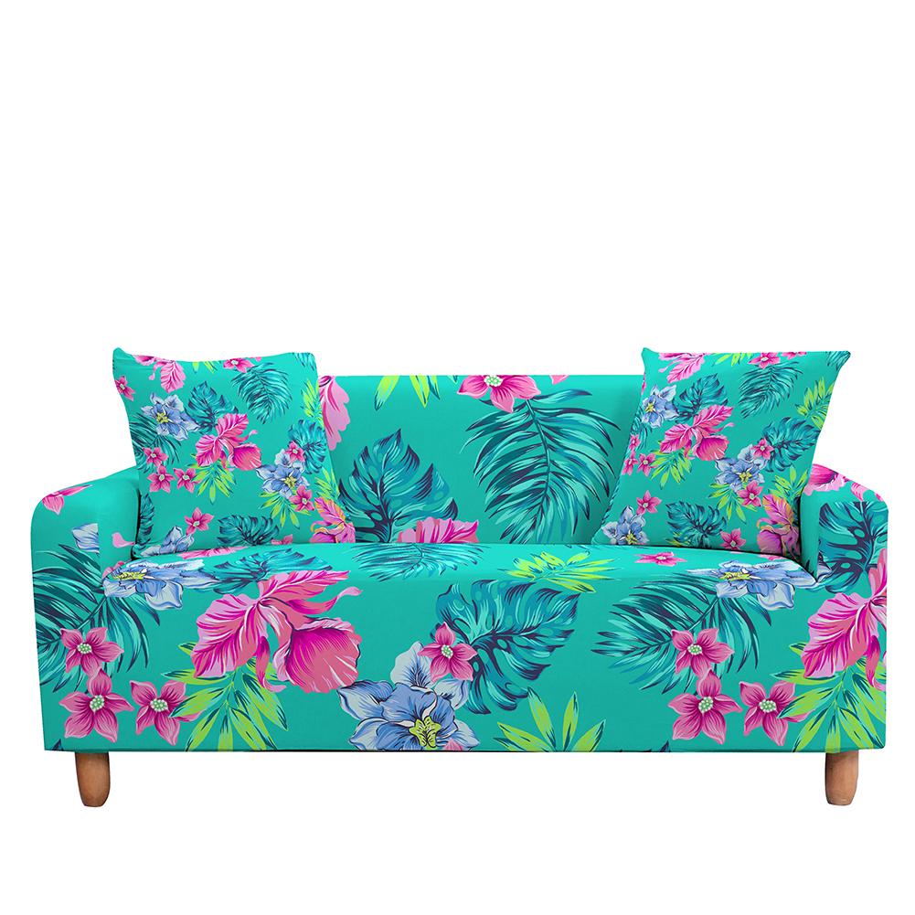 

Эластичный чехол для дивана для углового секционного дивана, чехол с тропическими листьями, противообрастающий домашний декор, дома
