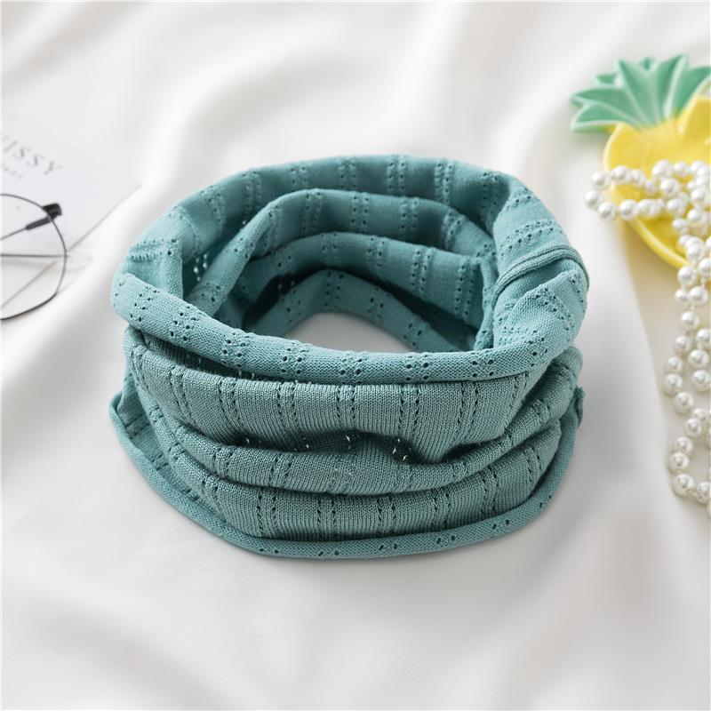 

Теплый и защитный шейный платок, шарф с высоким воротником, универсальная модель для головы, однотонный и морозостойкий трикотажный воротник для мужчин и женщин. павлин голубой