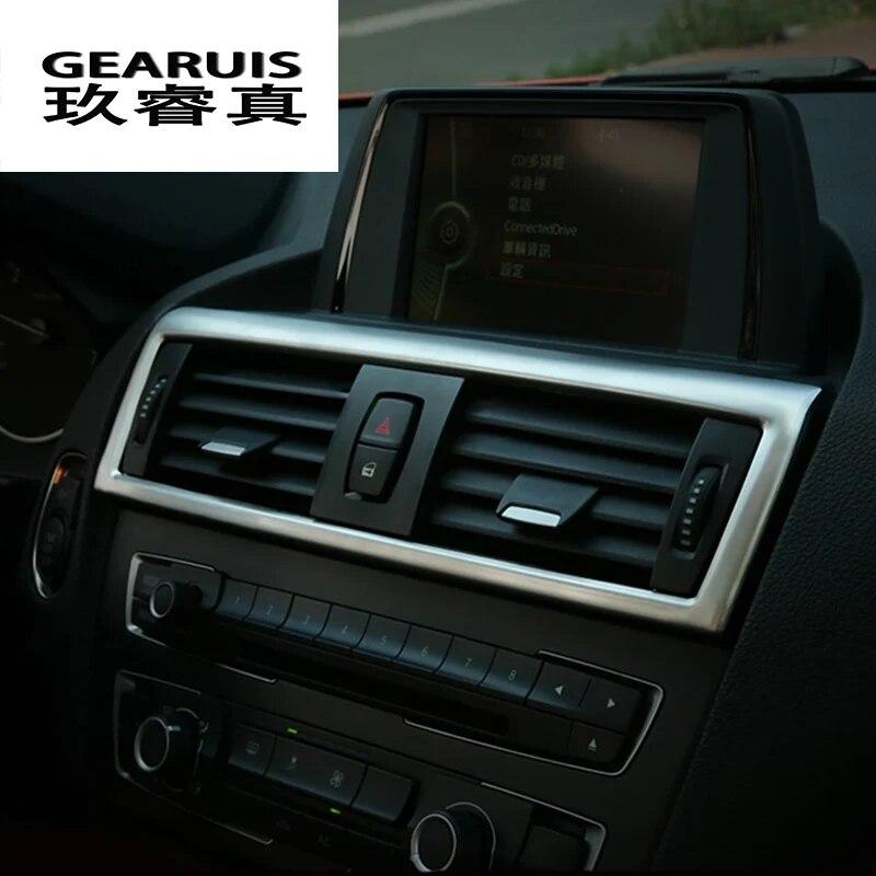 

Для bmw F20 F21 Стайлинг автомобиля, внутренняя передняя розетка кондиционера, декоративная накладка на рамку, аксессуары 1 серии 116i 118i