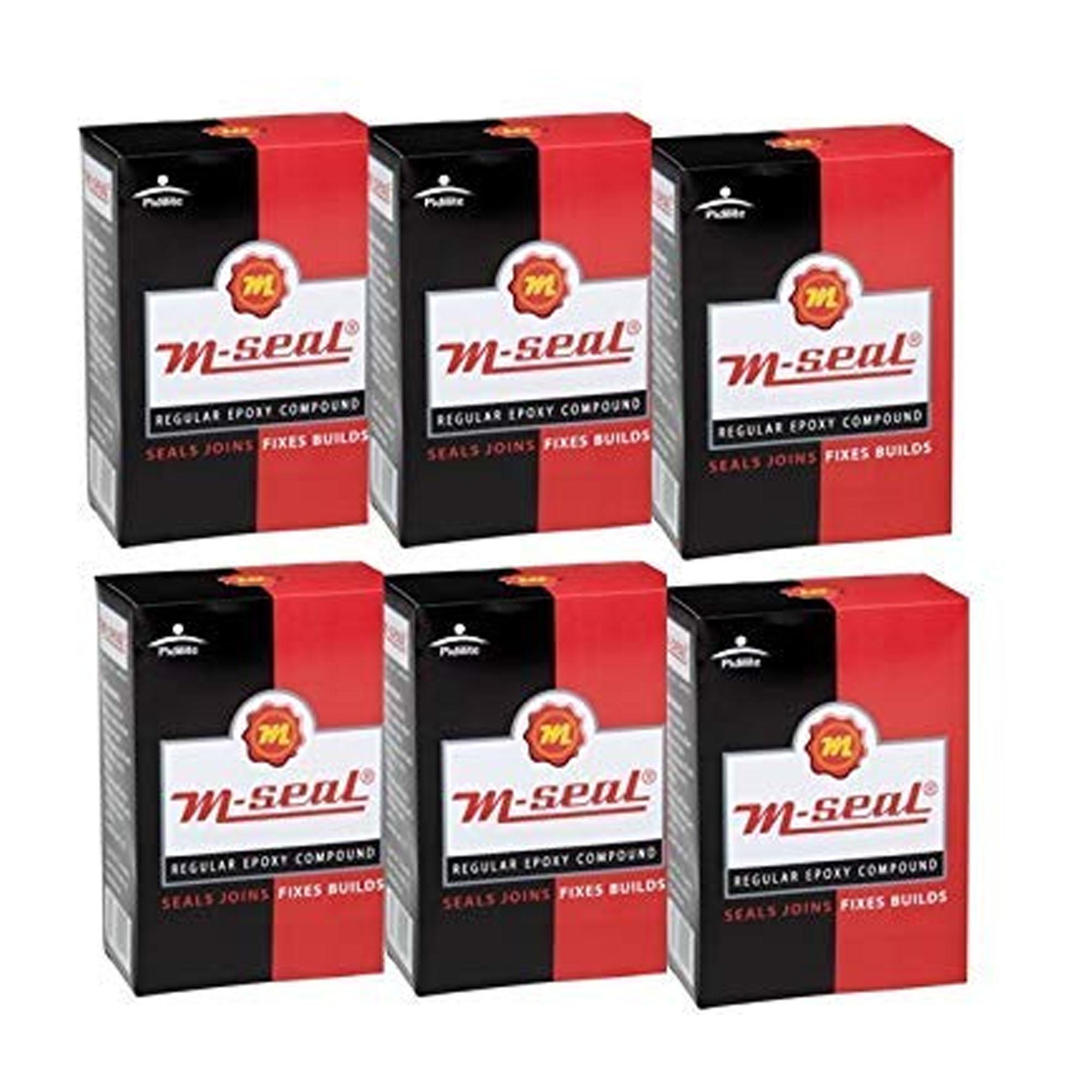 

Pidilite M-Seal Regular Epoxy Putty Sealant 6 x 90 g For Leak Repair Bonding Gap Filling Home DIY Adhesive Use