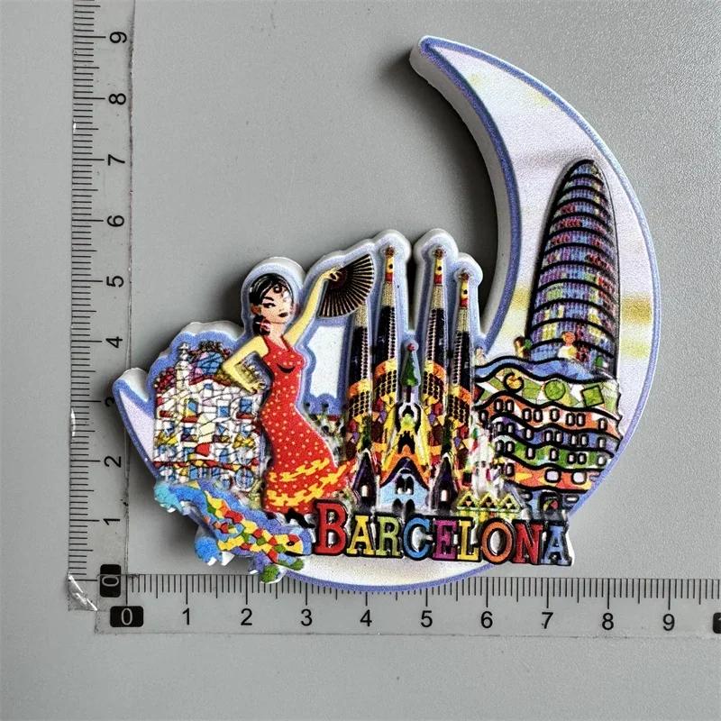 

Магнит на холодильник Барселона Испания Брюссель Бельгия Амстердам Португалия Рим Туристические сувениры Подарки Магниты на холодильник