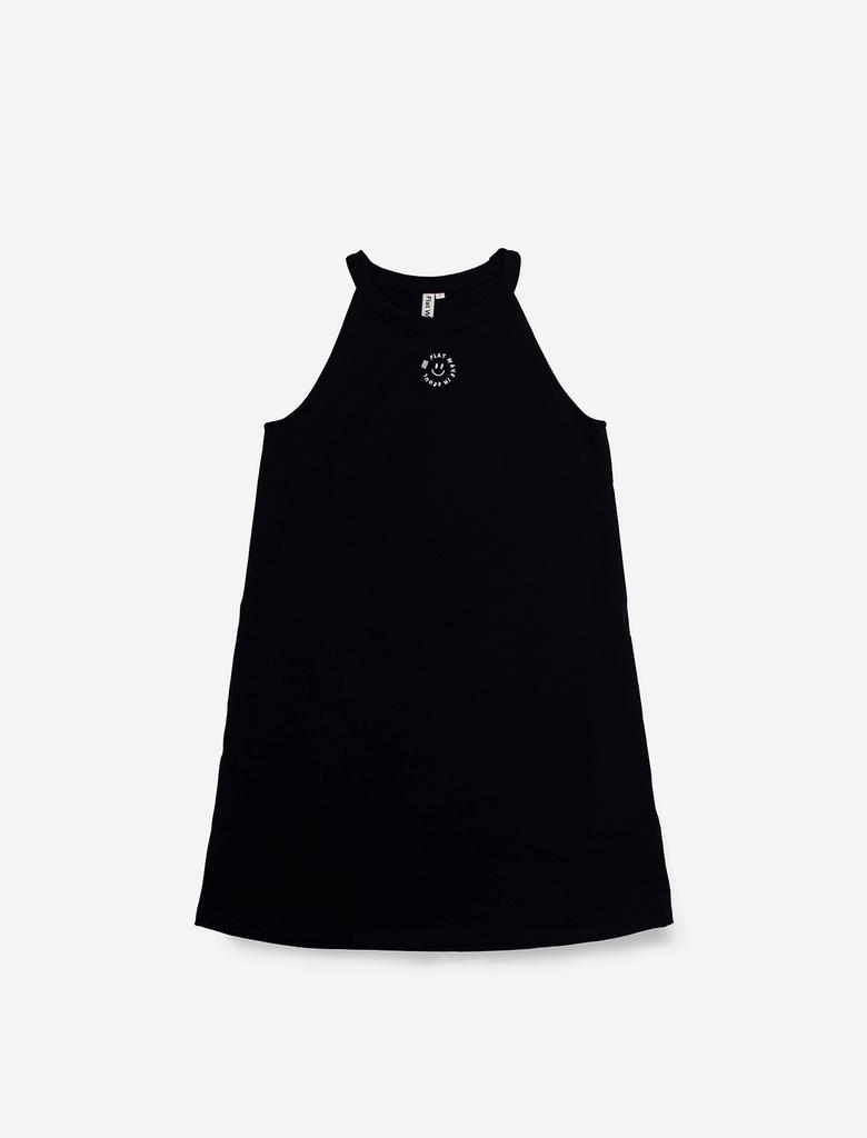 Flatwave In Seoul Lettur Halterneck Onepiece Black