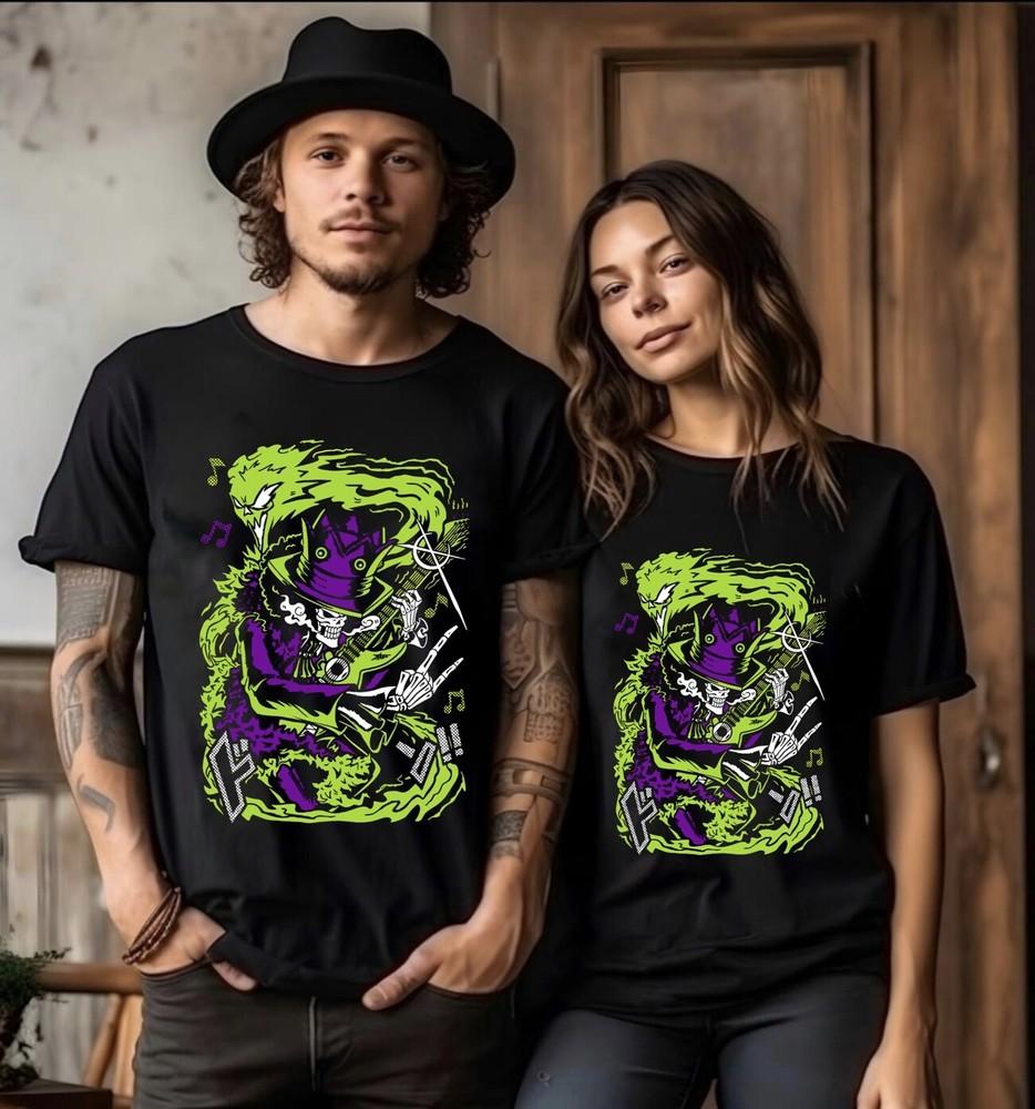 

Trend Anime T-Shirt Brook Soul King anime T-Shirt, gift Anime Manga Ts L