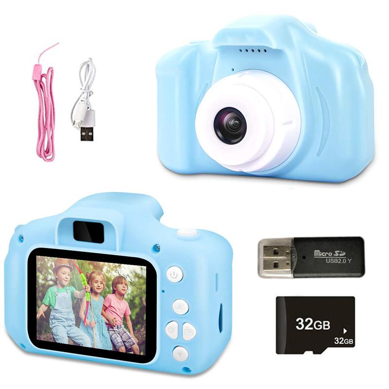 Non-Toxic Kids Camera Toys Mini Hd Digital Video Selfie Cameras Portable Outdoor Pography Educational Toy For Children Christmas Gifts