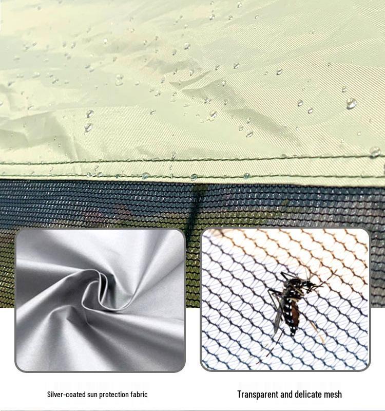 Outdoor Camping Pergola: Sunshade, Rainproof, Windproof, Mosquito-Proof Tent for Picnics, BBQs, and Holidays.