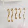6Pcs Aluminium Alloy S Shape Hooks Practical Kitchen Railing Hanger Hook Clasp Holder Hooks For Hanging Clothes Handbag