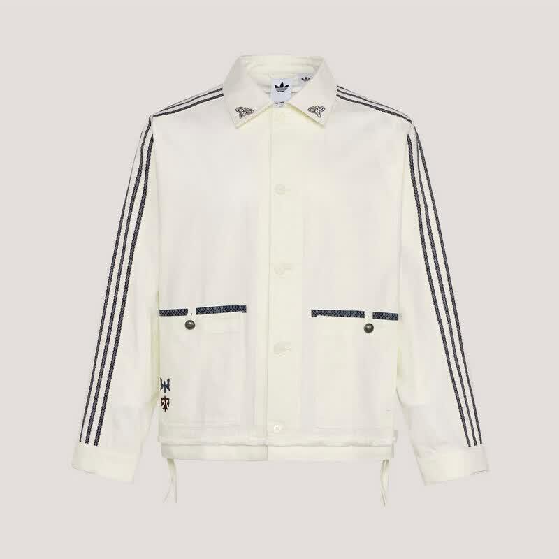 Мужская рабочая куртка Adidas с вышивкой KW5673 XL белый
