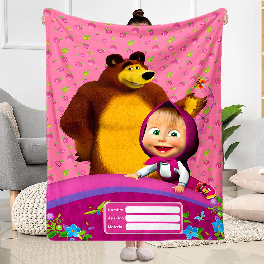 Animals Forest Party Blanket Ultra-Soft Perfect for Office Seaside Office Chair Four Seasons Multipurpose Stylish Decor