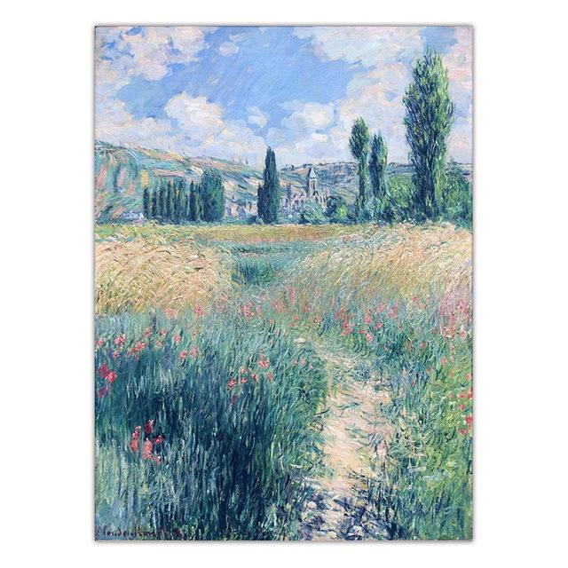 Francouzský Claude Monet Klasická olejomalba Domácí dekorace Obraz Umělecké plátno Obrazy na stěnu Plakát Obrazy na plátně Obrazy