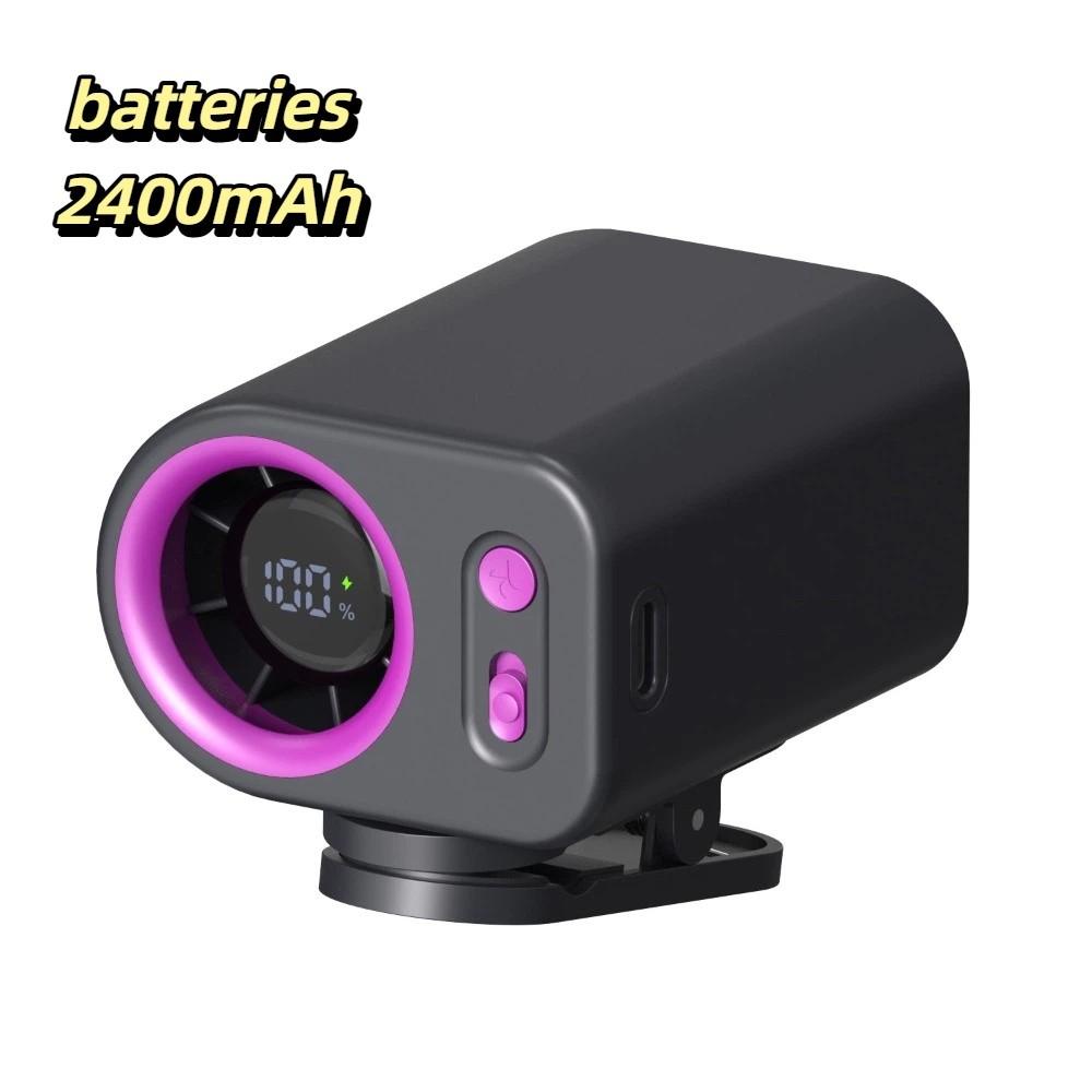 Adjustable Airflow Portable Mini Fan Compact Lightweight Multifunctional Fan  Outdoor Use серый