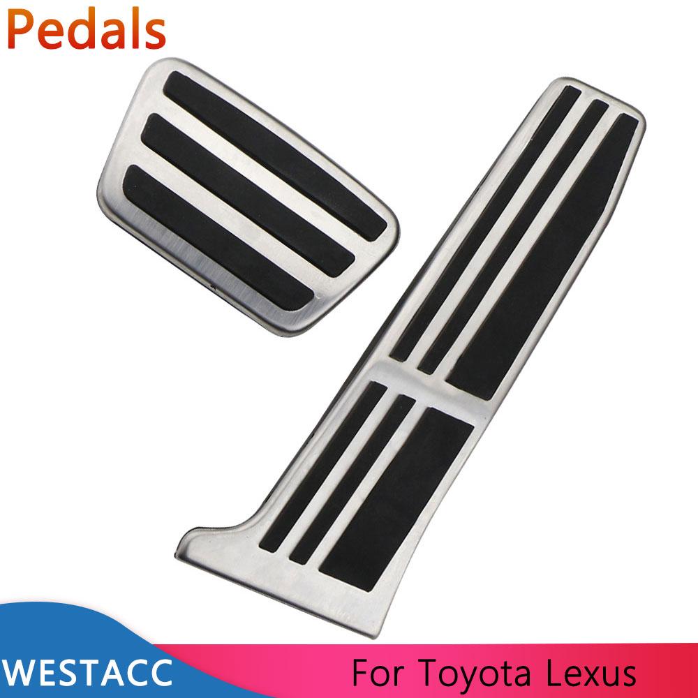Stainless Steel Car Pedals Accelerator Gas Brake Pedal Cover for Lexus ES GS for Toyota Camry RAV4 RAV 4