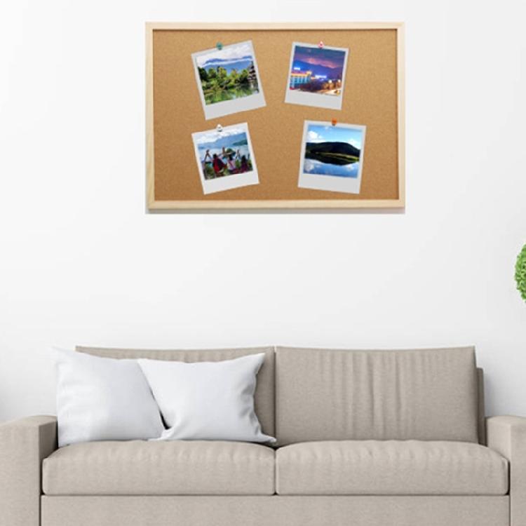 Elegante zweiseitige Kork-Pinwand Nachrichtenwand Heimdeko 30x40CM 40x60CM