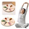 Crystal Desk Display Ornament with Wooden Plate Mineral Degaussing Mixed Stone Crystal Stone Chips Set for Spiritual Meditate