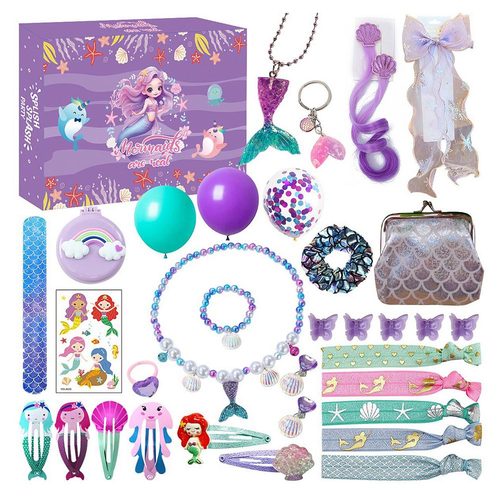 

Christmas Countdown Advent Calendar Exclusive Christmas Charm Girls Jewelry Kids Advent Calendar 2025 Bright Colors Mermaid For L