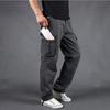 New Casual Trousers Multi-pocket Work Trousers Men's Loose Large Size Casual Trousers Spring and Autumn Thick Section Cotton Trousers