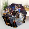 1pc Megaman X Automatic Opening/Closing Outdoor Umbrella - Portable 3-Fold Design with Iron Frame - Outdoor for Fans, Travelers, Daily Use - Perf