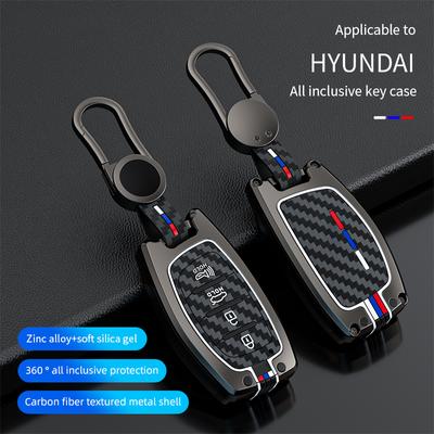 Çinko Alaşım Araba Akıllı Anahtar Kılıfı Hyundai Tucson Santa Fe Rena Sonata Elantra Creta Ix35 Ix45 I10 I30 I40 için araba aksesuarları
