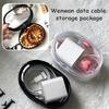 Jewelry Organizer Transparent Storage Data Cable Storage Box Outdoor Travel Headset Charger Storage Pouches Dustproof Case