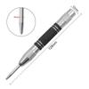 Silver-Black Automatic Center Punch and Window Breaker, 128mm/155mm