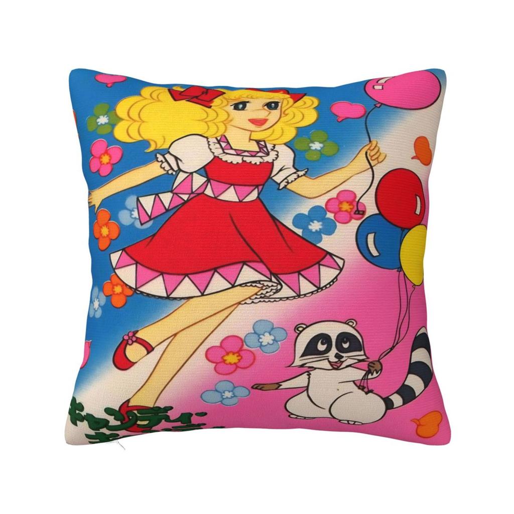 Candy Candy Manga Pillow Cover Soft Pillow Case Cushion Cover Cute Funny Graphic Pillowcases For Sofa Home Decoration