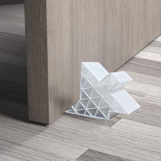 Window Door Stopper Non-Slip Windproof Anti-collision Heavy Duty Plastic Multi-Functional Windows Balcony Interior Doors Stop Wedge