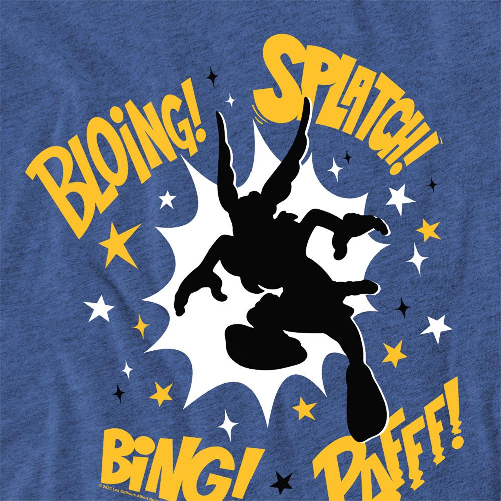 Asterix Unisex Adult Fight Silhouette Heather T-Shirt