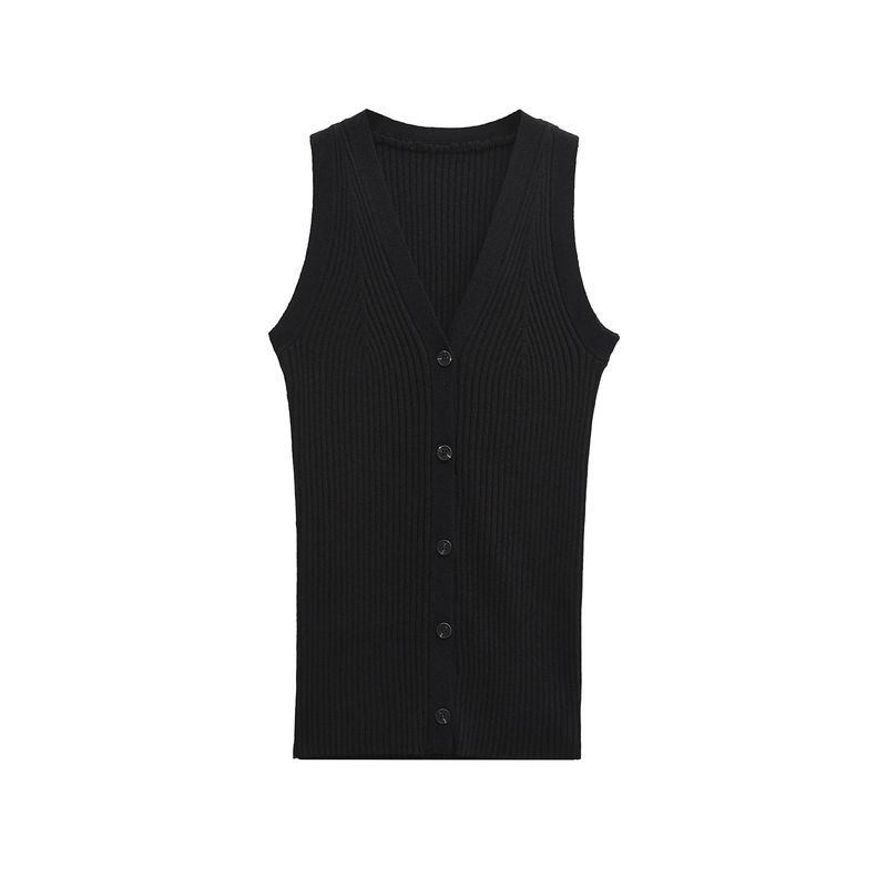 Kaslead New Arrival Women's Clothing Fashion Style Stylish Simple and Versatile Knitted Vest 1221942001