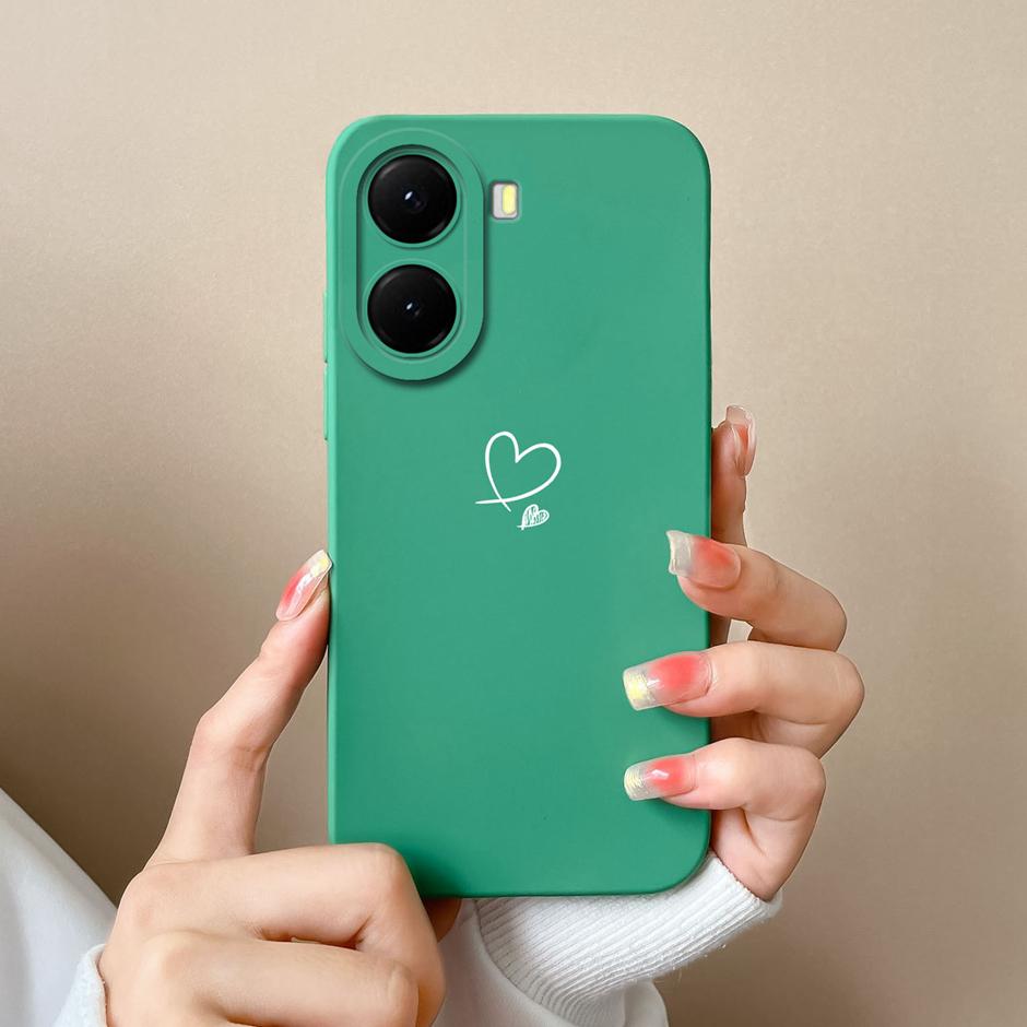 Cases For Xiaomi PocoX7 X7Pro Colorful Love Heart Girl Dustproof Drop-Resistant Portable Bumper For Xiaomi Poco X7 Pro Housing