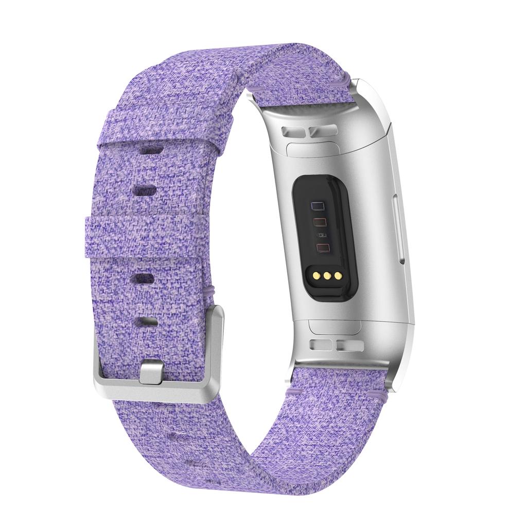 Canvas Watch Band Strap for Fitbit Charge 3 Bracelet Wristband Replacement