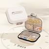 Portable Pill Box Waterproof Medicine Storage Device Travel Pill Compact Pill Storage Container For Daily Vitamin Supplements Suitable