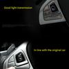 Set Matte Silver ABS Car Steering Wheel Switch Stick Cover For Benz E W213 16 18