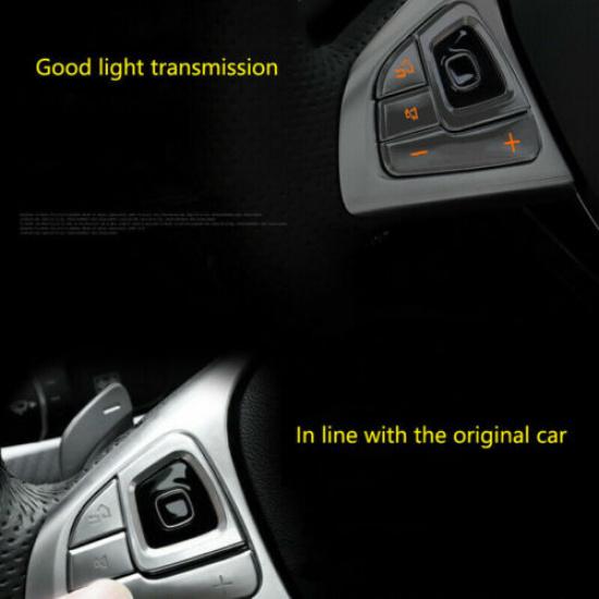 Set Matte Silver ABS Car Steering Wheel Switch Stick Cover For Benz E W213 16 18