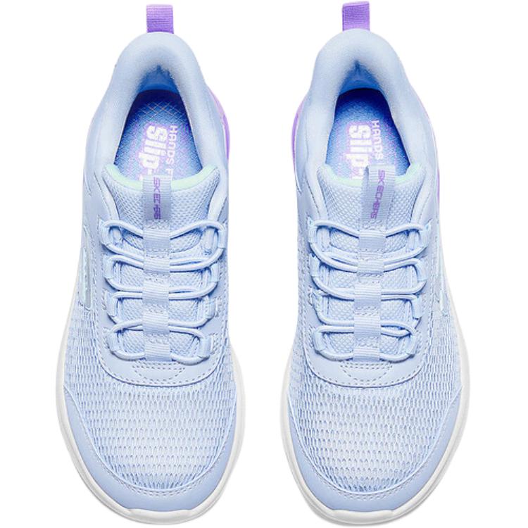 Skechers Girls Versatile Comfortable Simple Low-Top Running Shoes Kids sneaker Blue Purple 303969L-LAV