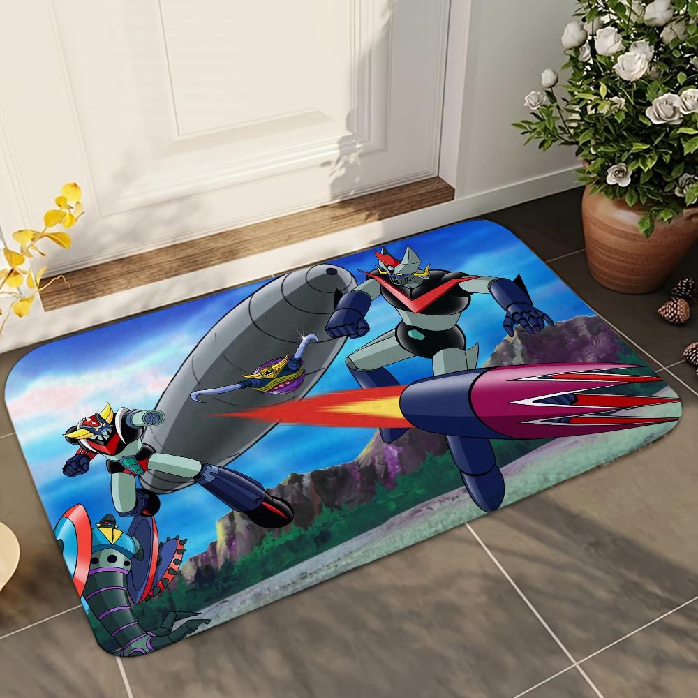 1pc G-Goldorak G-Grendizer UFO Robot G-Goldrake Mats Anti-Slip Mats Home Decor Supplies Carpets Home Kitchen Floor Mats