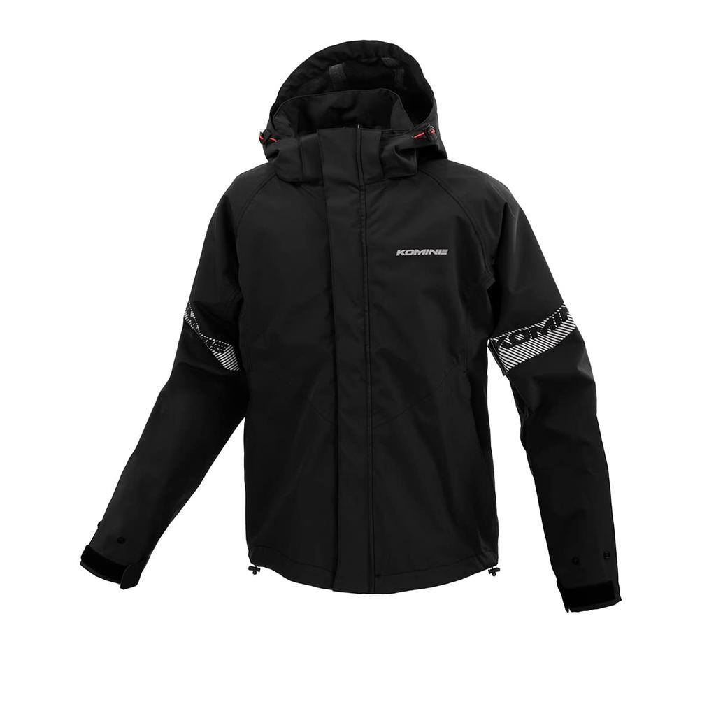 KOMINE Brester Rain Jacket for Size XL RK-549 3-Layer Motorcycles, Men's, Black,